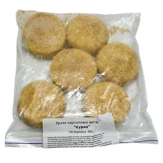 Vegan Potato Zrazy "Chicken" Style 500 g (TM Vegitaliya)