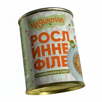 Vegan Fillet "Italia" in Rich Italian Sauce, Canned, 330 g (TM Vegurman)